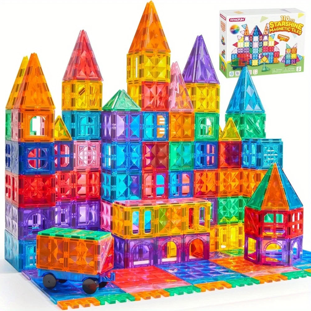 JOYFY 110/66/50 PCS Magnetic Building Tile 3D