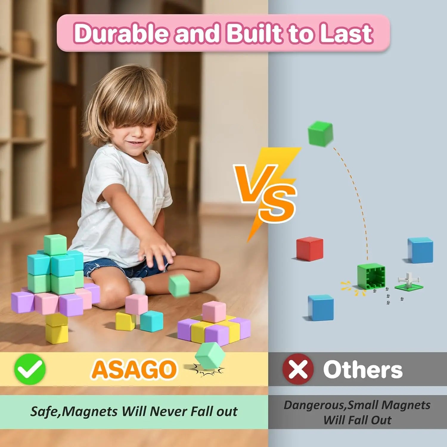 Magnetic Building Blocks for Kids, Educational STEM